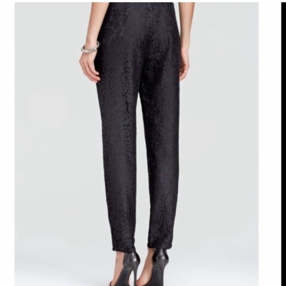 JOIE BLACK LACE  CROPPED LUCINDA PANTS - size 10. H - Picture 3 of 10